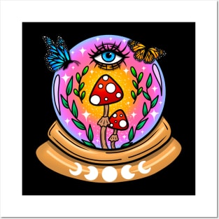 Third eye crystal ball Posters and Art